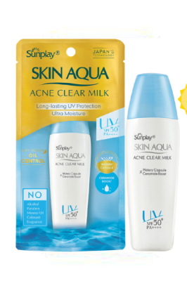 Sữa chống nắng dưỡng da, ngừa mụn (Sunplay Skin Aqua Acne Clear Milk (Limited Edition)) 25g