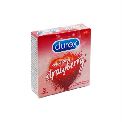 Durex - Bao cao su Sensual Strawberry 3s