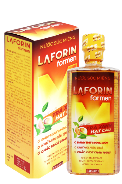 Nước súc miệng Laforin Formen vệ sinh răng miệng (chai 500ml)
