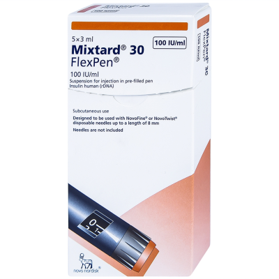 Mixtard 30 FlexPen 300IU|3ml B|5 (France)
