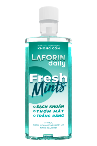 Nước súc miệng Laforin Daily chăm sóc răng miệng hàng ngày (Chai 500ml)