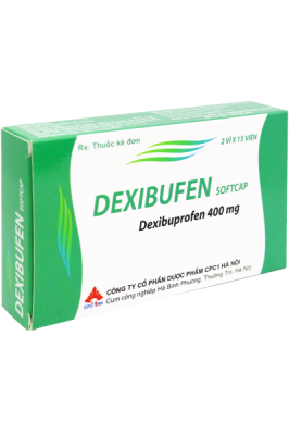 Dexibufen softcap - Hộp 2 vỉ x 15 viên