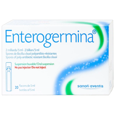 Hỗn dịch men vi sinh Enterogermina 2 tỷ|5ml điều trị rối loạn tiêu hóa (hộp 20 ống * 5ml)