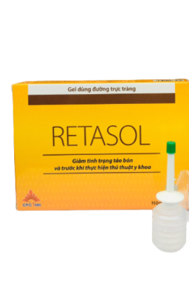 Gel dùng đường trực tràng Retasol - Hộp 6 tuýp 8g