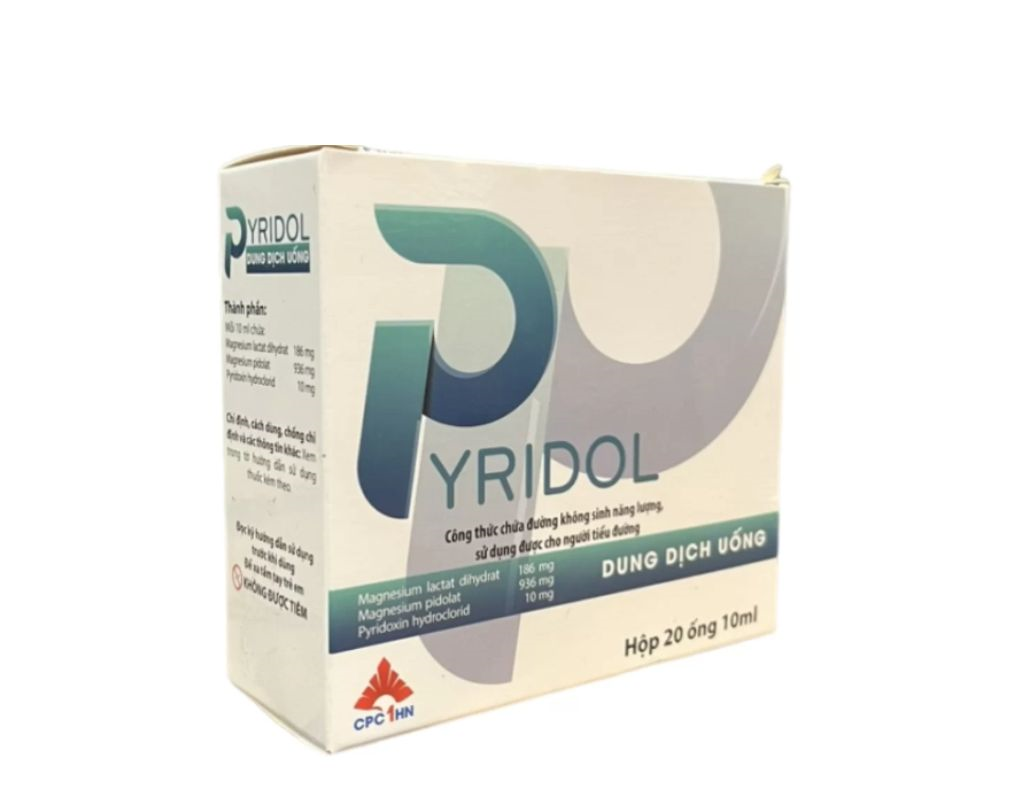 Thuốc Pyridol bổ sung Magnesi và vitamin B6 (Hộp 20 ống)