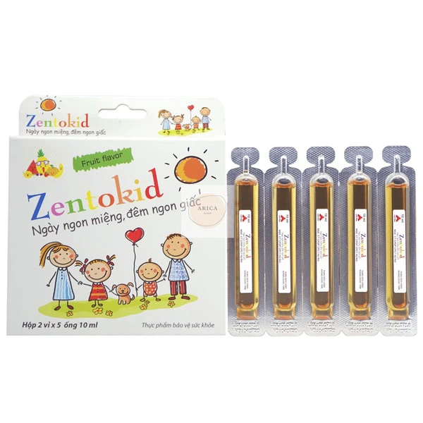 Siro giúp bé ăn ngon Zentokid (Fruit Flavor) (hộp 10 ống 10ml)