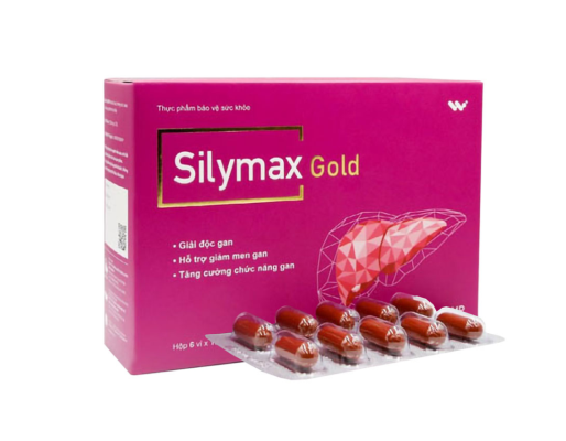 Viên uống Silymax Gold Cap giúp hỗ trợ cải thiện chức năng gan (Hộp 6 vỉ x10 viên)